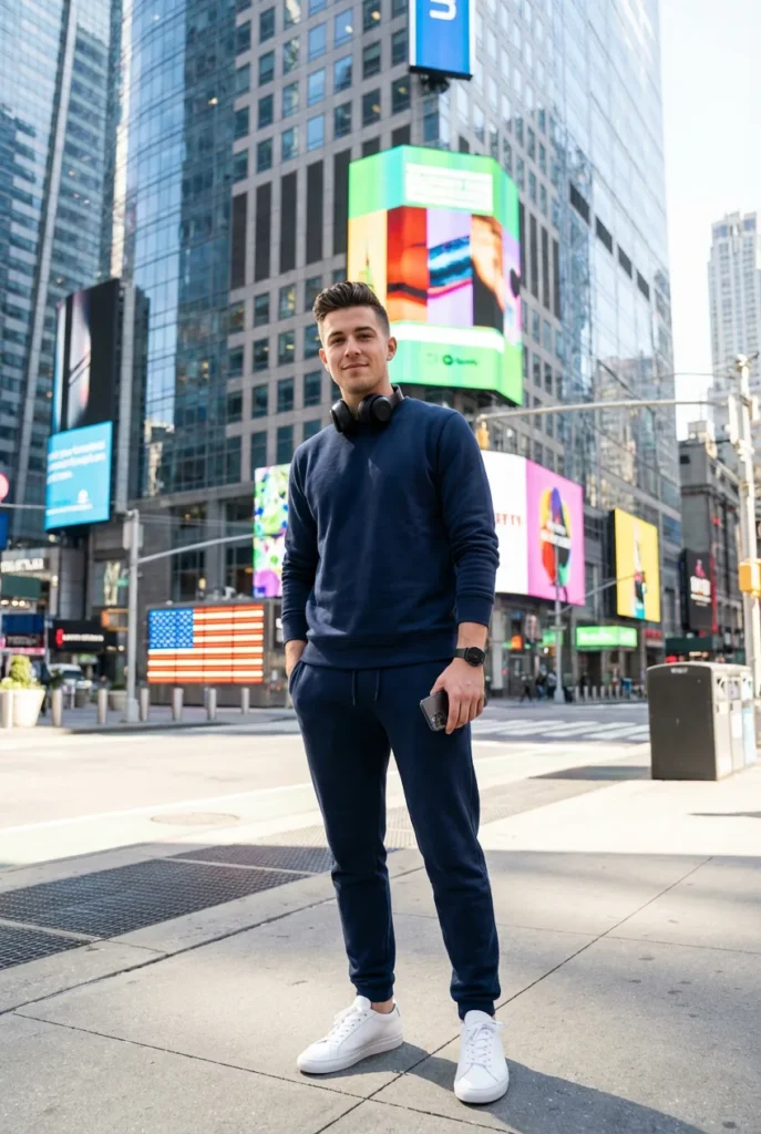 Luxury Skyscraper Street Portrait - Viral AI Image Prompt