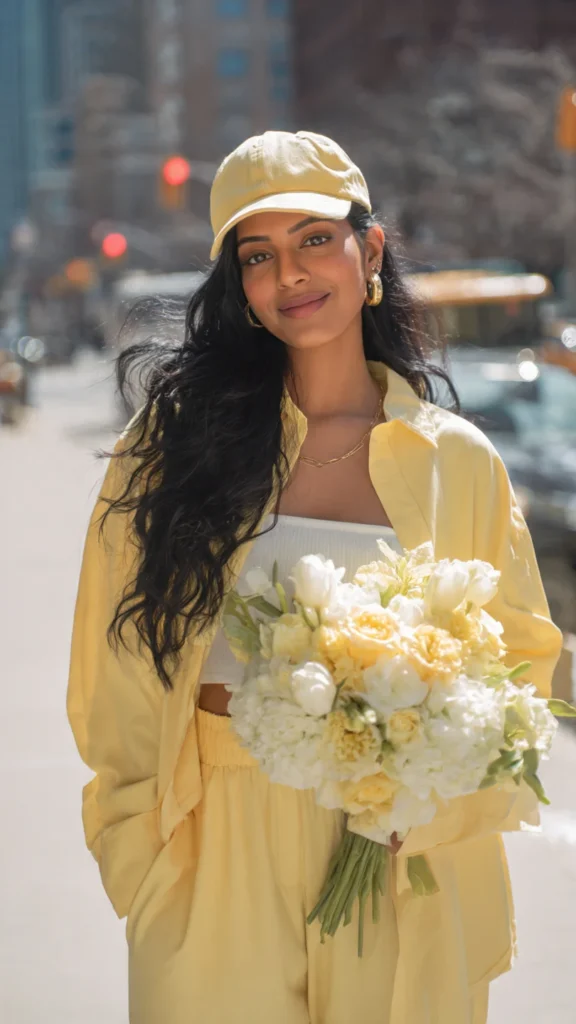 Pastel Street Style Fashion Portrait - gemini ai photo prompt